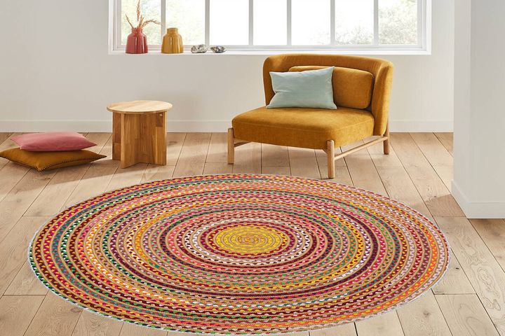Rovigo Round Rug, 160 x 160 cm, Multicolour