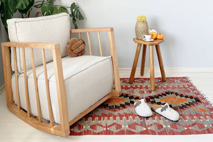 Joan Teddy Schommelstoel, Beige