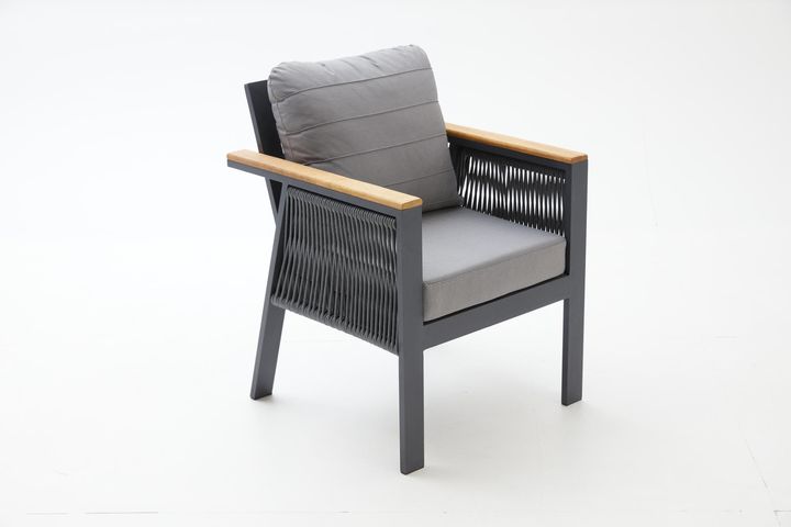 Capella Dubbele Tuinloungeset, Antraciet