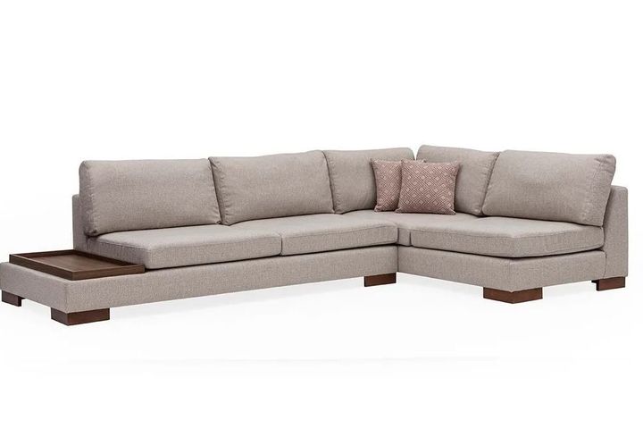 Tulip Hoekbank Rechts, Creme (Zonder pouf)