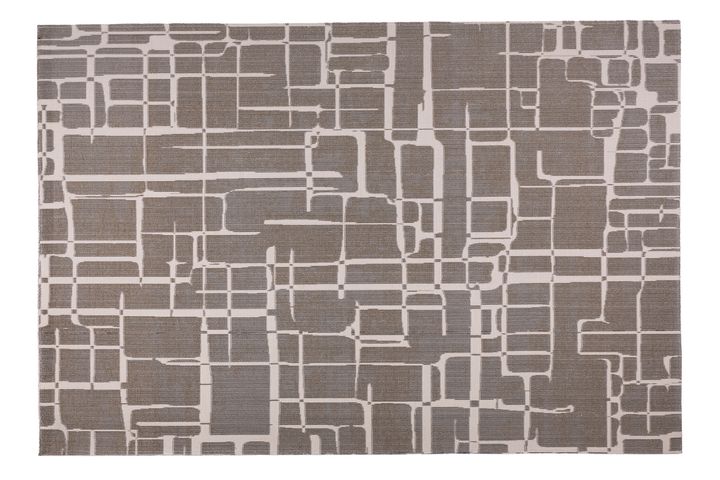 Nishi Machinetapijt, 160x230 cm, Grijs