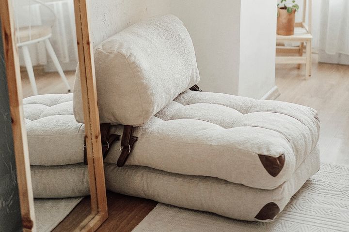 Jojo Mini Fold Mat, Beige