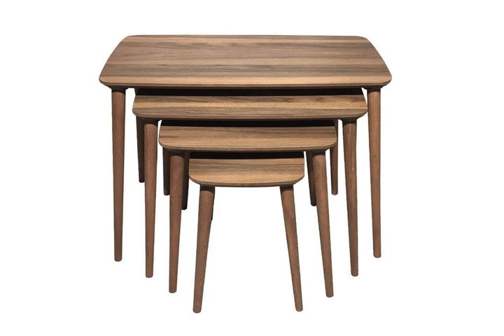 Luci Zettafels, 4 Stuks, Walnoot