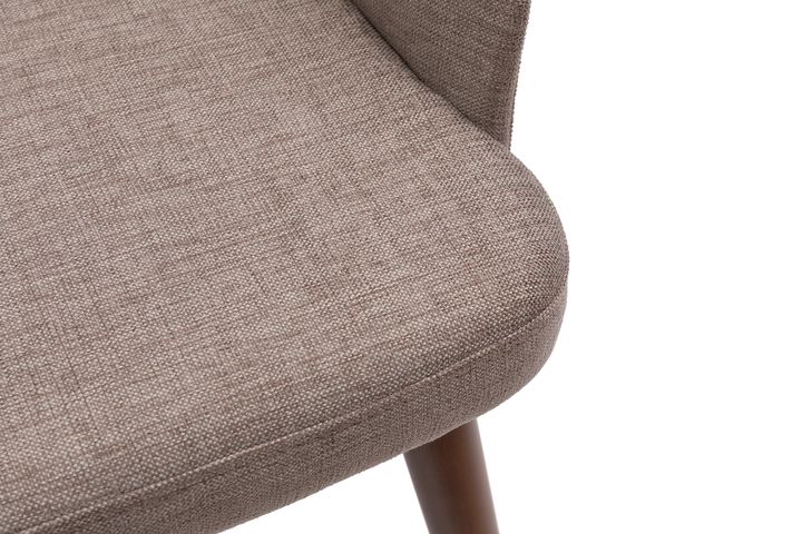 Millennium Dining Chair, Taupe & Walnut