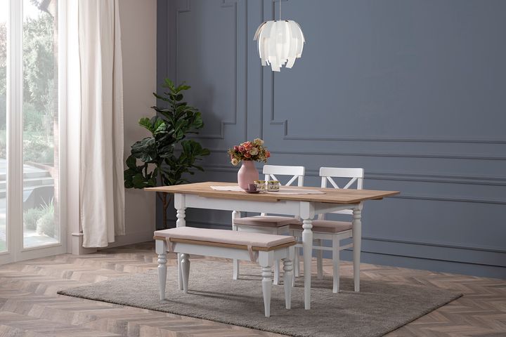 Symbol Eettafelset met Bank, 120x80 cm