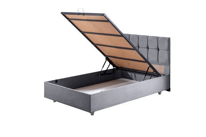 Paris Plus Boxspringbedset met Orthopedisch Matras, 90x190 cm, Grijs