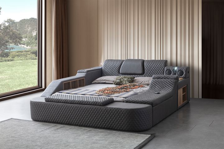ESCALADE SES SİSTEMLİ MASAJLI FONKSİYONEL AKILLI KARYOLA, 160X200