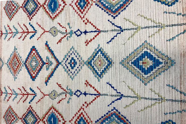 Aila Rabat Patterned Rug, 80 x 200 cm, Multicolour