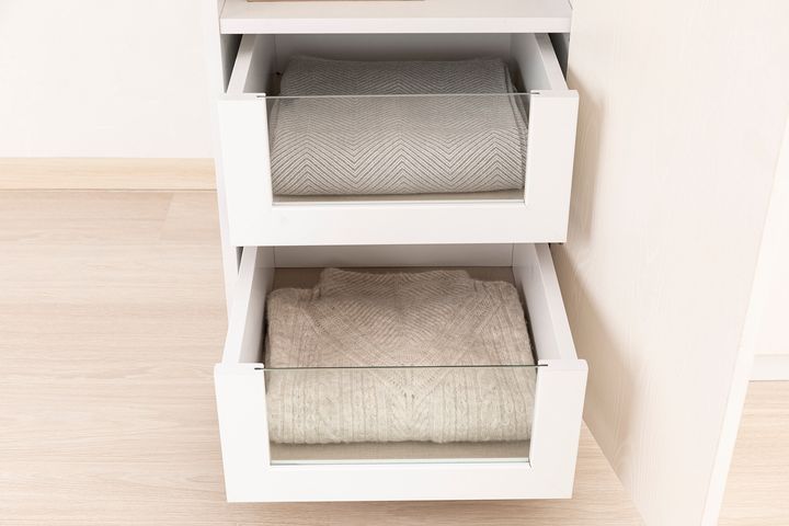 Luna Kledingkast, Glazen Lade, 45cm