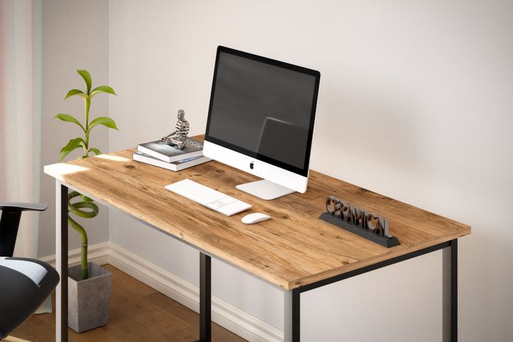 Ceramical Study Desk, 120 cm, Pine