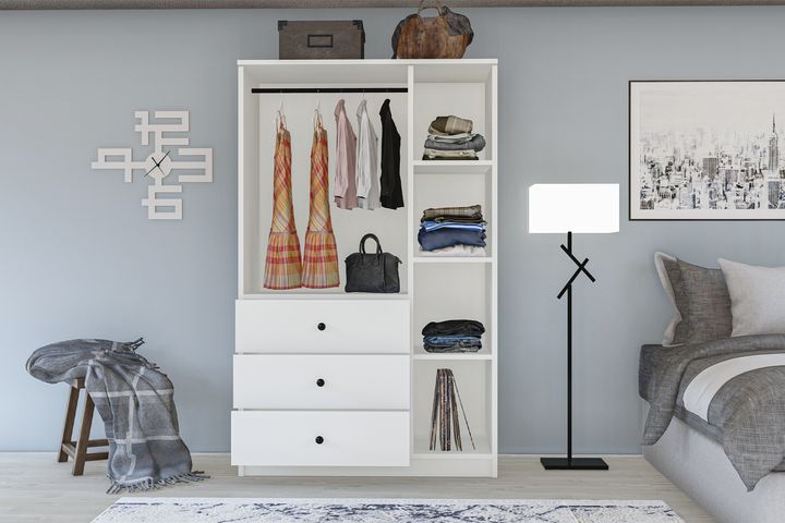 Metalia Spey Kledingkast met 3 Deuren en 3 Lades