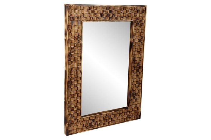 Wood Andy Decoratieve Wandspiegel , 70x50 cm