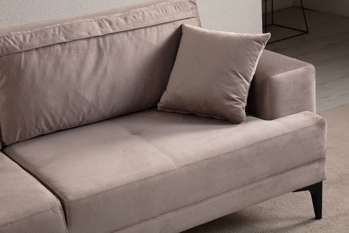Astana 3-Zitsbank met slaapfunctie, Beige