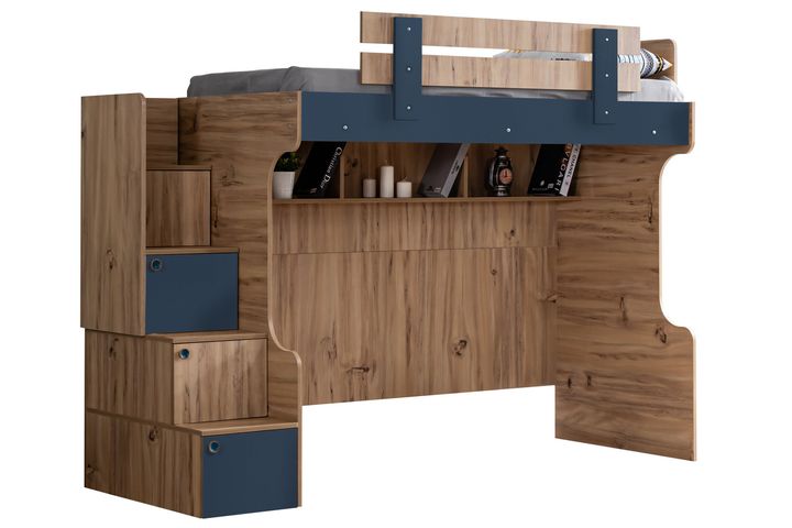 Renna Stapelbed met Kast & Bureau, 90x190 cm