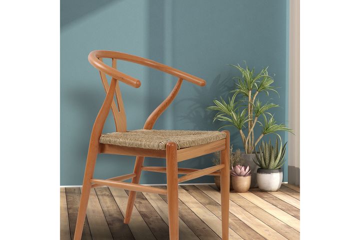 Dublin Rattan Seat Chair, Natural