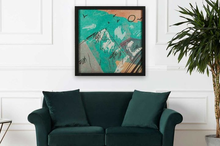 Minimalistisch Olieverfschilderij