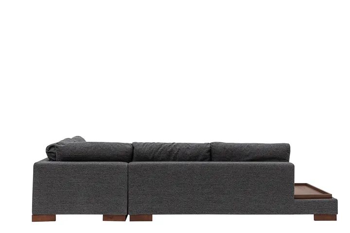 Tulip Hoekbank Rechts, Antraciet (Zonder pouf)
