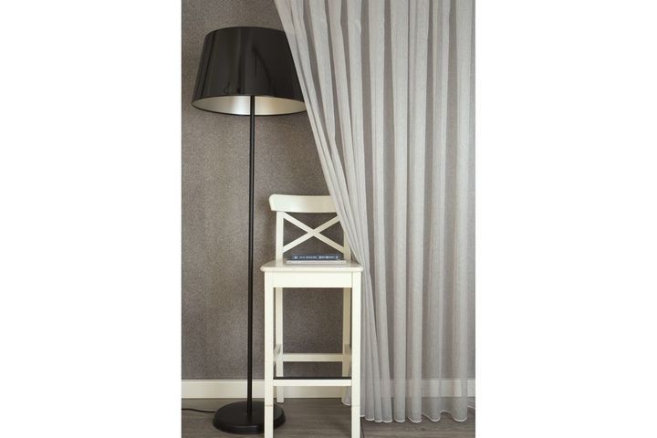 Massarelli Valerio Tule Gordijn, 400x260 cm, Zilver