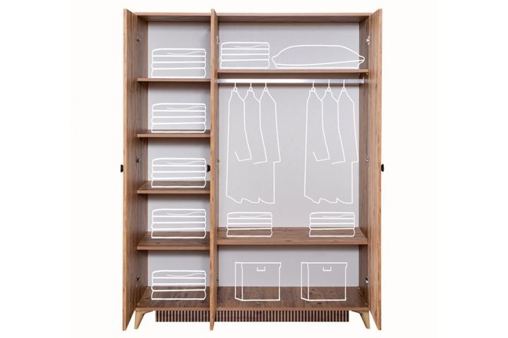 Atlantic Kledingkast met 3 Deuren