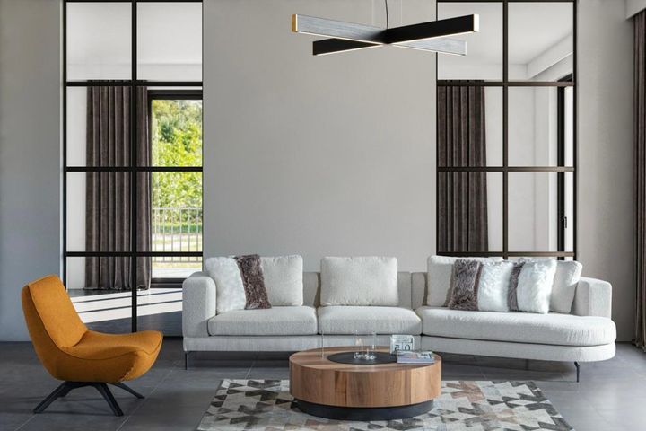 Monza Hoekbank Rechts, Wit