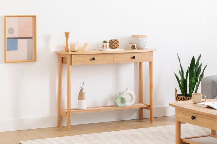 Daisy Consoletafel, Natuurlijke Kleur