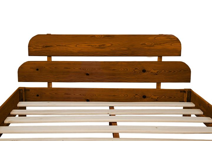 Lotus Double Bed, 140 x 190 cm, Walnut