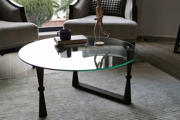 Neostyle Ronde Salontafel, Walnoot