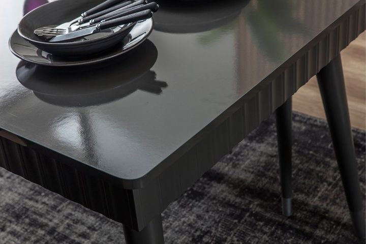 Orenda 4-6 Seat Dining Table, Dark Grey