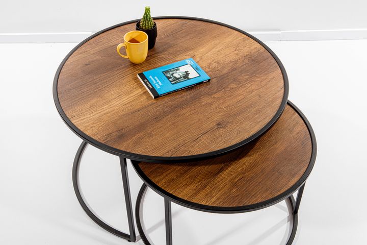 Circles Salontafel, Barok Walnoot
