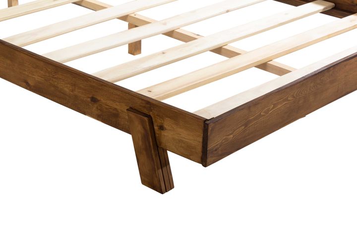Alpie Double Bed, 140 x 190 cm, Walnut