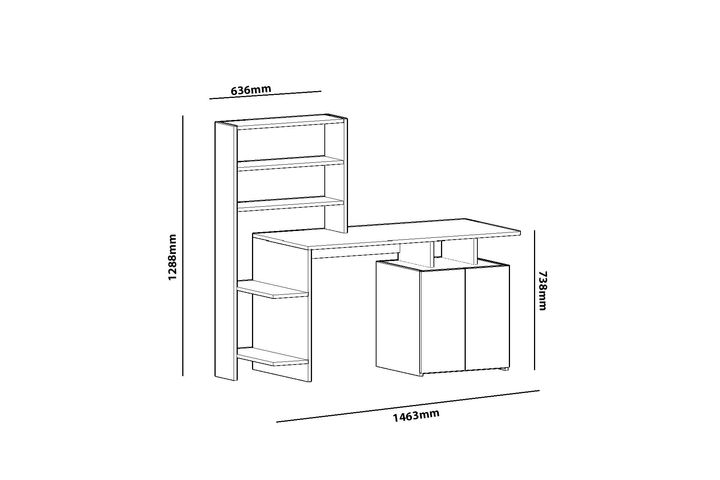 Arnetti Costa Brava Bureau, Wit en Walnoot