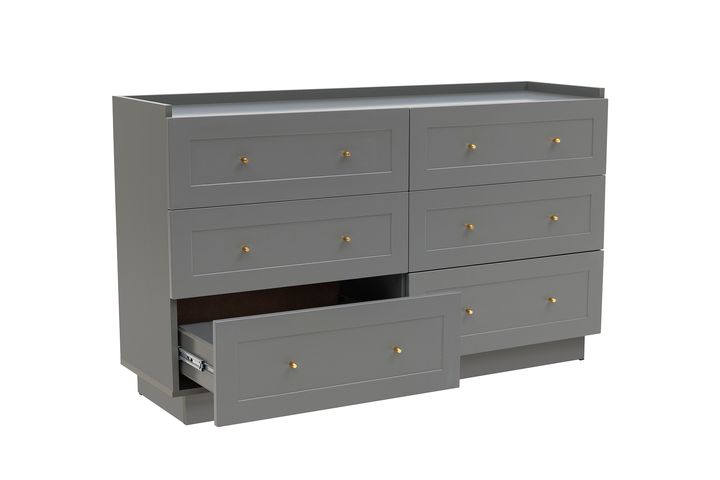 Henry Wide Chest of Drawers, Anthracite