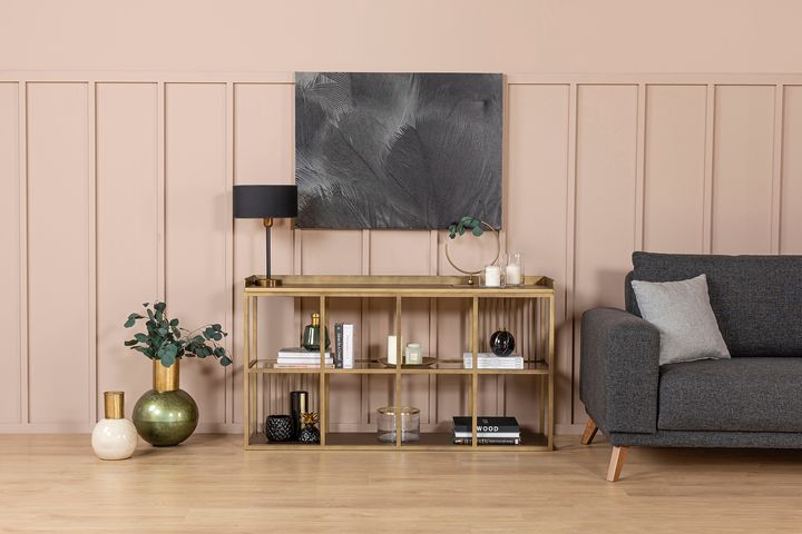 Lola Console Table, Brass