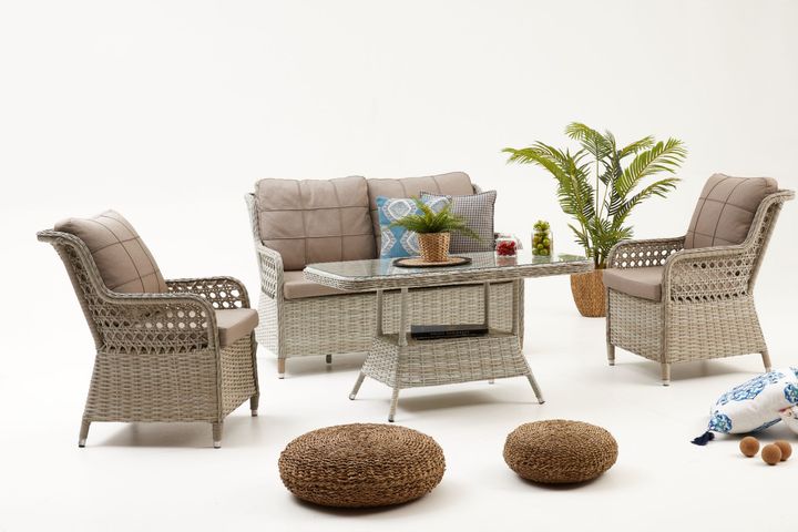 Venezia Outdoor Sofa Set, Cream