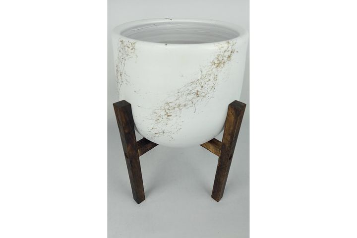 Earthenware Style Plant Pot, White