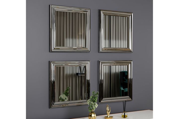 Mone Spiegelset, 4 Stuks, Zilver