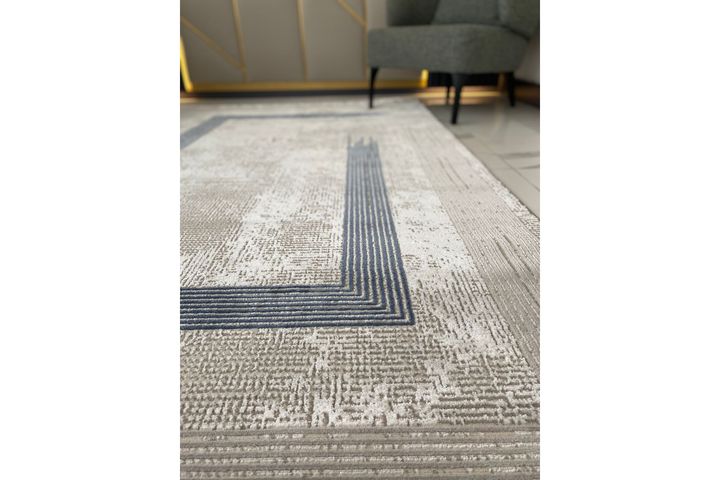 Meri̇nos Tapijt Escalate Collection Machine Tapijt 554, Grijs Blauw, 170X250