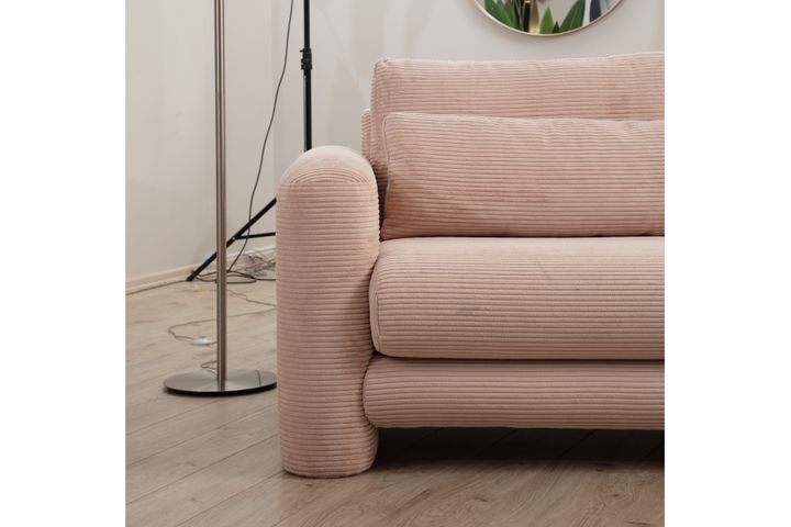 Lilly Hoekbank Rechts met Lont, Roze