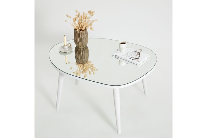 Neostil Gusto Witte Salontafel Met Spiegel