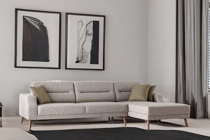 Anka Hoekbank Rechts, 250x170 cm, Lichtbruin