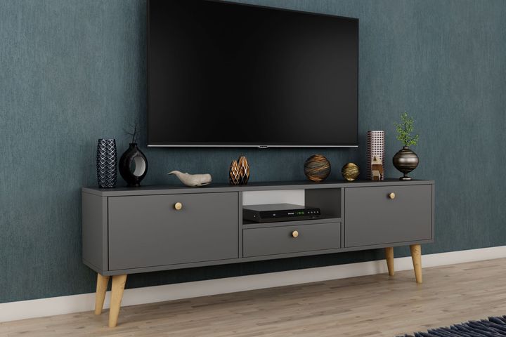 Penta TV-Meubel, 160 cm, Antraciet