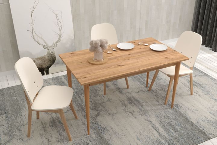 Kaira Keukentafel, 120x67 cm, Pine