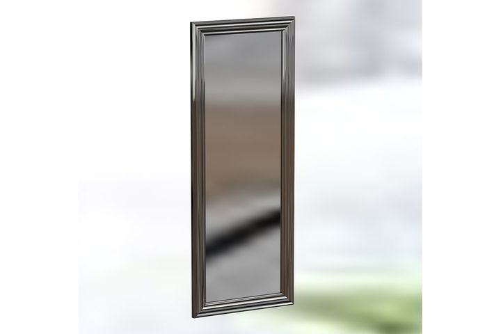 Mone Decoratieve Staande Spiegel, 40x105 cm, Zilver