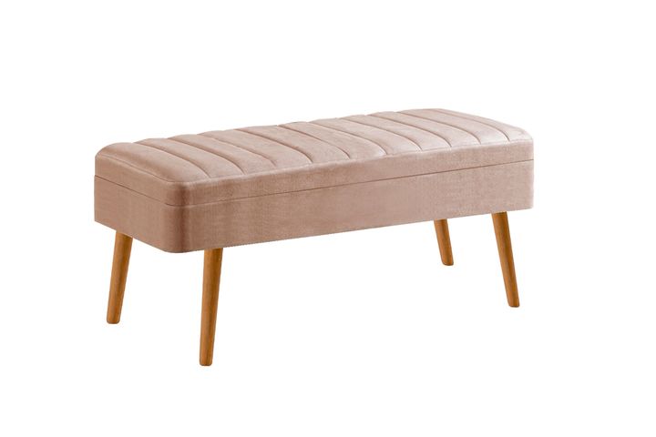 Vina Opbergbank Gestoffeerd, Pijnboom & Nerts