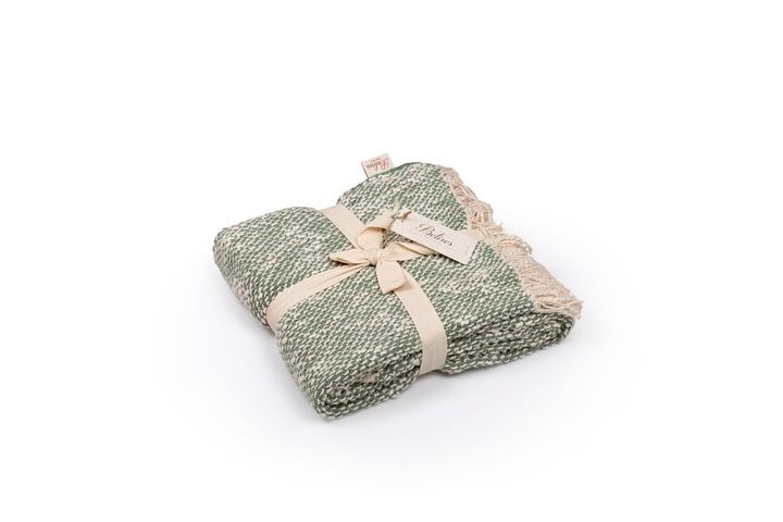 Pona Bed Throw, 130 x 170 cm, Green