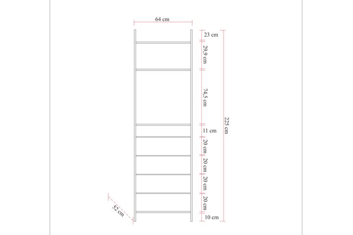 Dynamic Kledingkastmodule met 1 Vak en 4 Lades, 09