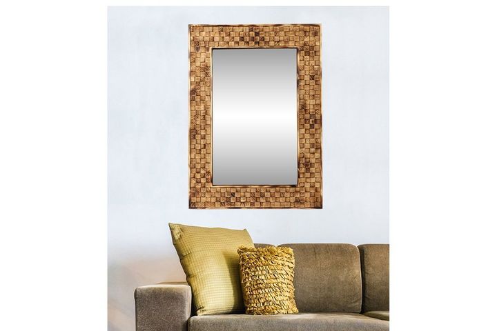 Wood Andy Decoratieve Wandspiegel , 150x70 cm