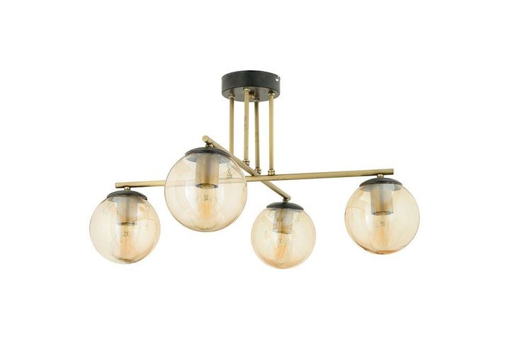 Apliqa Mally Hanglamp met 4 Lampjes, Mat Goud