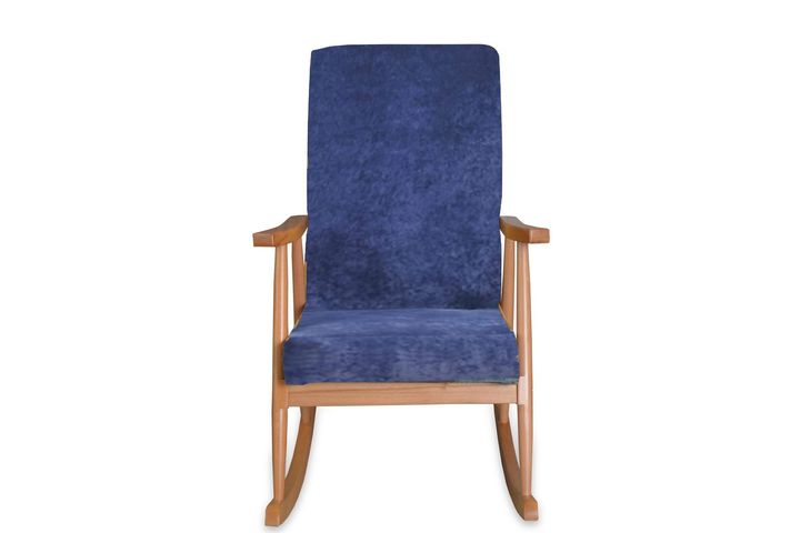 Asedia Trend Schommelstoel, Donkerblauw & Natuurlijke Kleur