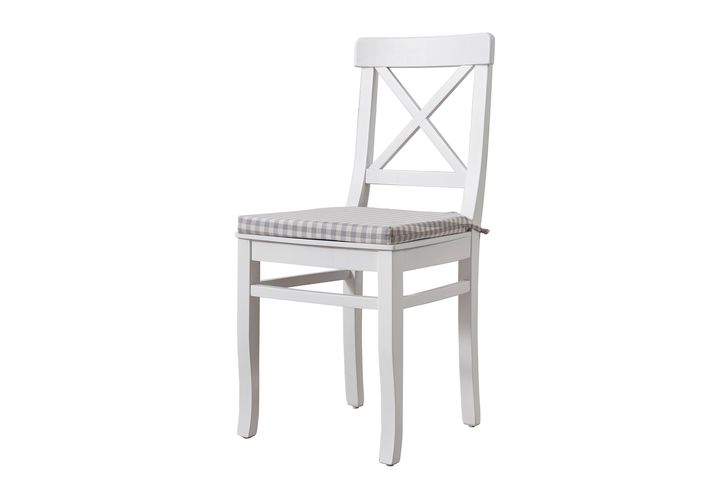 White Eettafelset, 70x80 cm, Grijs